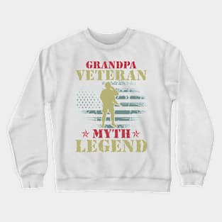 Grandpa Veteran T-shirt Crewneck Sweatshirt